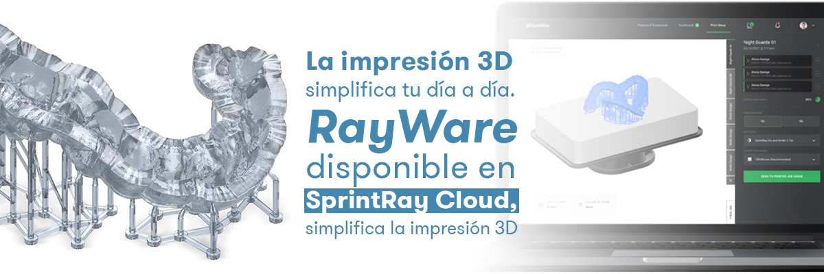 Impresión 3D con RayWare disponible en SprintRay Cloud