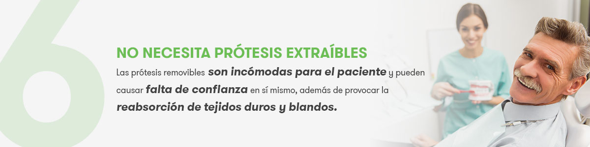 No necesitas prótesis extraíbles con carga inmediata