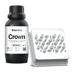 Sprintray-crown-a2dentin-buildplate