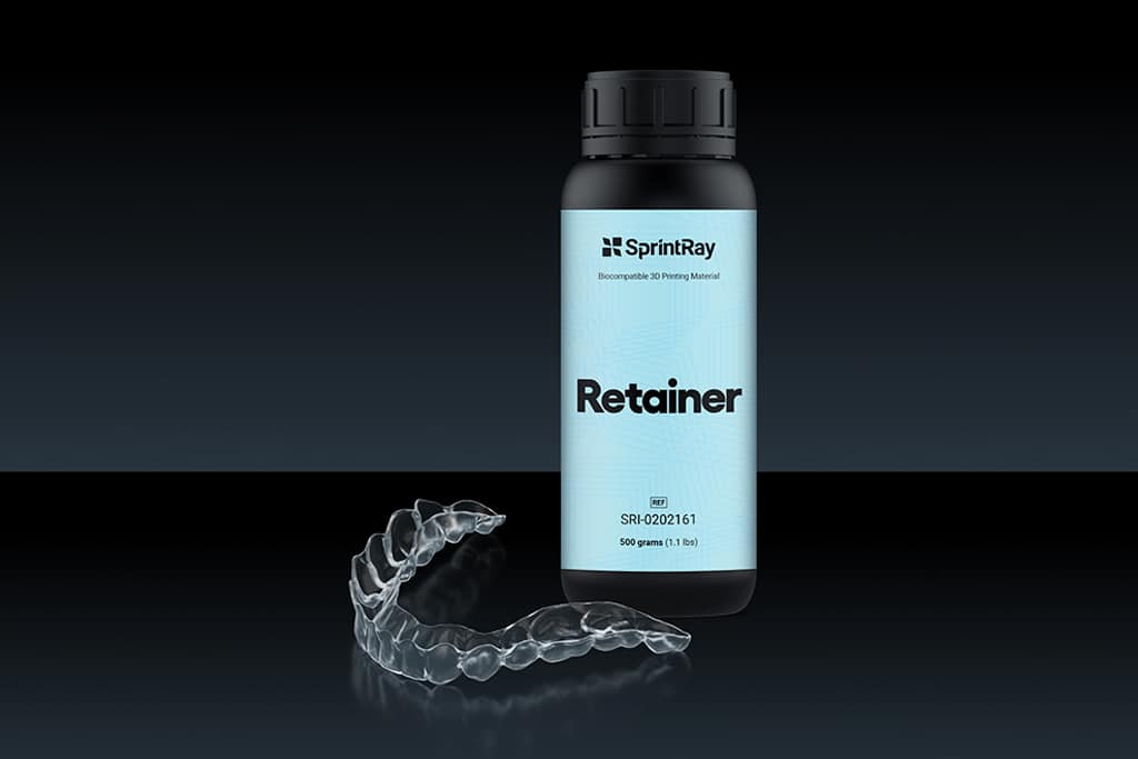 Resina Retainer de SprintRay disponible en Alpha-Bio Iberia 1