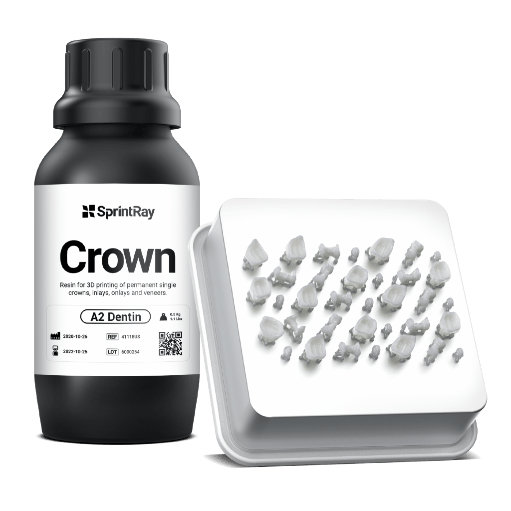 Resina SprintRay Crown para coronas y puentes provisionales